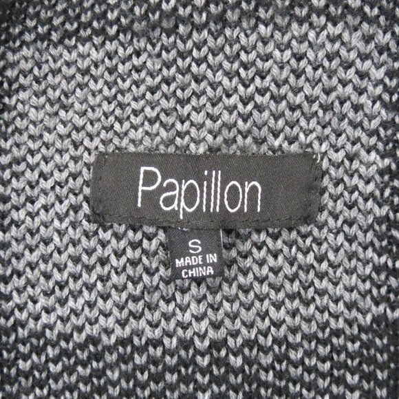 Papillon Black & Grey Plaid Wrap Cardigan - Picture 5 of 5